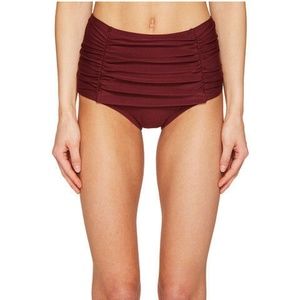 Kate Spade Shirred Pink Sands Bikini Bottom